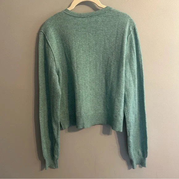 Free People Teal Cardigan Sweater - Picture 5 of 7